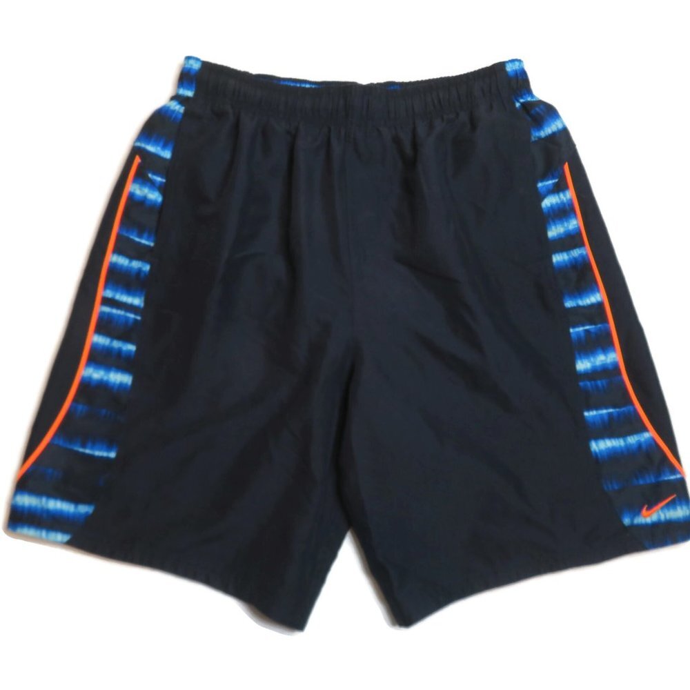 Nike Swim‎ Trunks Shorts Mens Medium Blue Lined